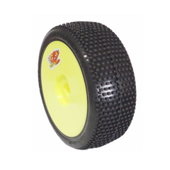 SP Racing Buggy RICKY<br>M35 Super Soft Compound<br>Mounted Yellow Wheels (pair)