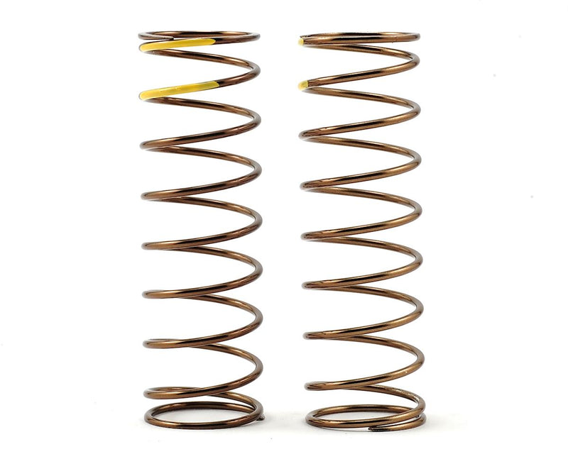 Tekno RC Low Frequency 75mm Front Shock Spring Set (Yellow - 4.47lb/in) (1.6x9.7) TKR8766